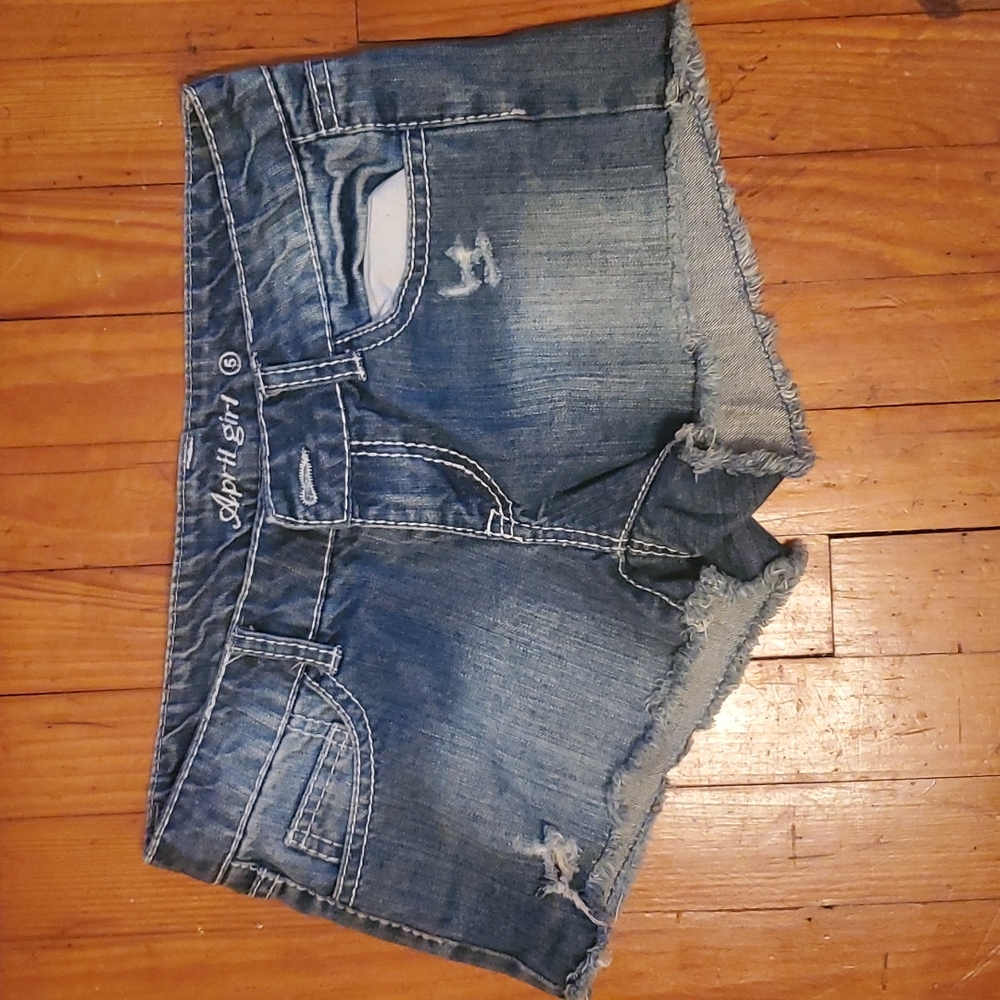 April Girl Jean Shorts